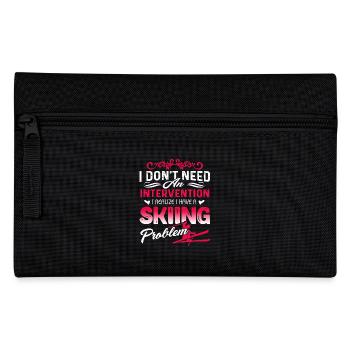 Realize I Have A Skiing Problem - Pencil Case - black - Front