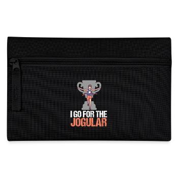 Marathon I Go For The Jogular Running - Pencil Case - black - Front