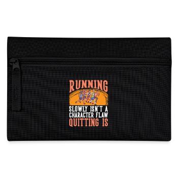 Marathon Quitting Character Flaw Running - Federtasche - Schwarz - Vorne