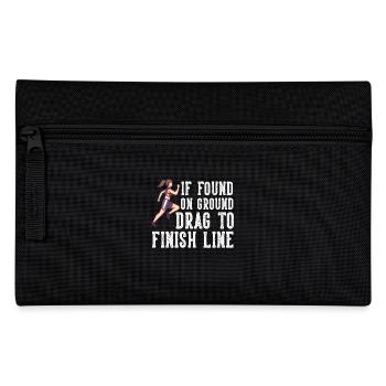 Found Drag To Finish Line Running - Pencil Case - black - Front