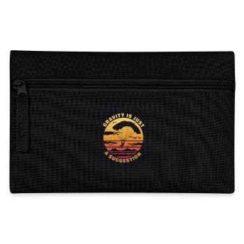 Gravity is just a suggestion - Paragliding Spruch - Pencil Case - black - Front