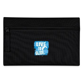 Live to Glide - Le dicton du parapente - Trousse - noir - Devant
