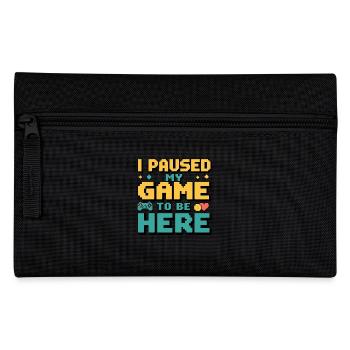 J’ai mis mon jeu en pause – Gamer Humor - Trousse - noir - Devant