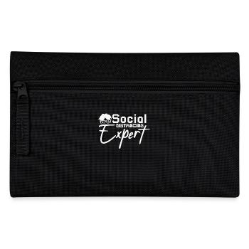 Expert en distanciation sociale – Gamer Humor - Trousse - noir - Devant
