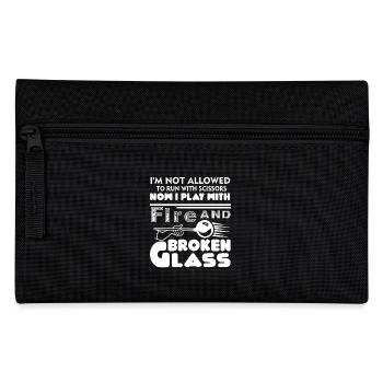 Glassblowing Play With Fire And Broken Glass - Pencil Case - black - Front