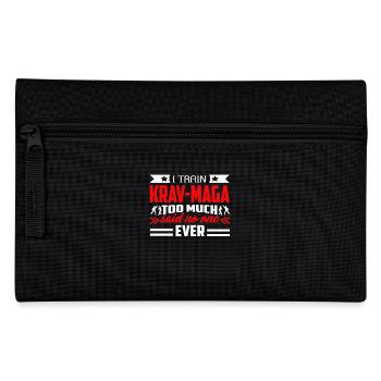 I Train Krav Maga Too Much - Pencil Case - black - Front