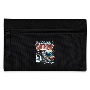 Astronaute 2e anniversaire Football - Trousse - noir - Devant