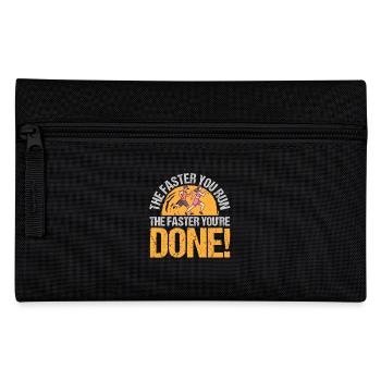 You Run You're Done Jogging Running - Pencil Case - black - Front