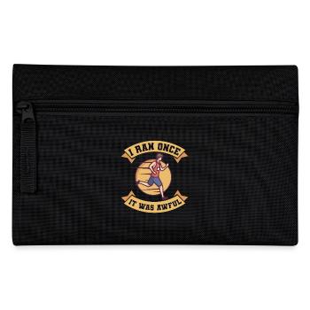 Marathon, den ich einmal gelaufen bin, es war schrecklich zu laufen - Federtasche - Schwarz - Vorne
