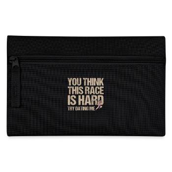 Marathon Race Hard Try Dating Me Running - Pencil Case - black - Front