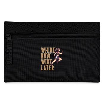 Marathon Whine Now Wine Later Running - Pencil Case - black - Front