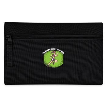 Marathon I'd Swipe Right For You Running - Pencil Case - black - Front