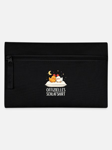Offizielles Schlafshirt Hühner Huhn Paar - Federtasche - Schwarz