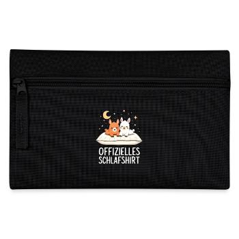 Offizielles Schlafshirt Lamas Lama Paar - Federtasche - Schwarz - Vorne