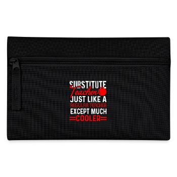 Cooler Substitute Teacher - Pencil Case - black - Front