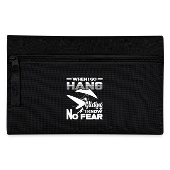 When I Go Hang Gliding I Know No Fear - Pencil Case - black - Front