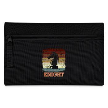 Knight Checkmate Sport Chessboard Chess - Pencil Case - black - Front