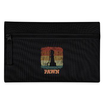 Pawn Checkmate Sport Chessboard Chess - Pencil Case - black - Front