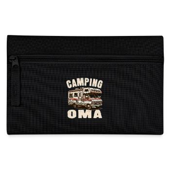 Camping Oma - Federtasche - Schwarz - Vorne