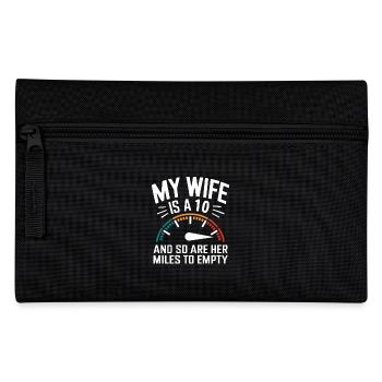 My Wife is a 10 and So Are Her Miles to Empty - Federtasche - Schwarz - Vorne