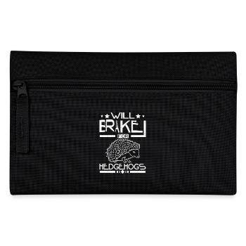 Will brake for hedgehogs - Pencil Case - black - Front