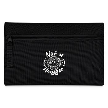 Not a hugger hedgehog - Pencil Case - black - Front