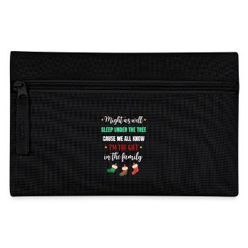 Weihnachten Familie Weihnachtsgeschenk Lustig - Federtasche - Schwarz - Vorne