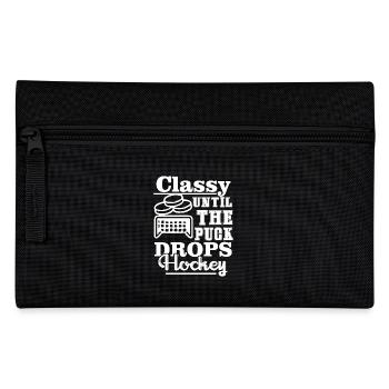 Hockey Classy Until The Puck Drops Hockey - Pencil Case - black - Front