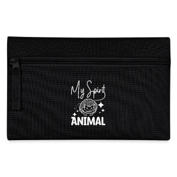 Hedgehogs are my spirit animal - Pencil Case - black - Front