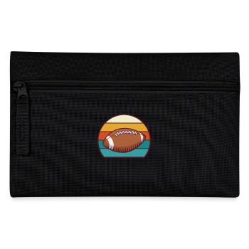 Rugby Fußballer Retro Vintage Fußball - Federtasche - Schwarz - Vorne