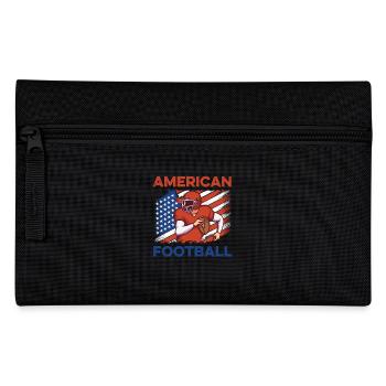 Fußballer Tackle American Football - Federtasche - Schwarz - Vorne