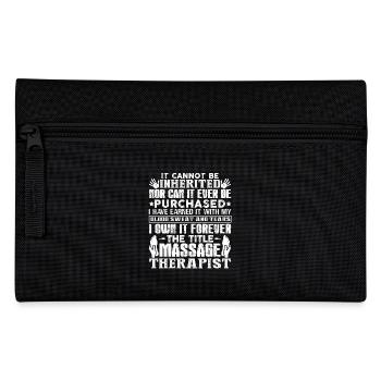 Massage Therapist Forever Title Massage Therapist - Pencil Case - black - Front
