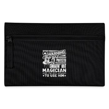 Magician Protected By Hot Magician - Pencil Case - black - Front
