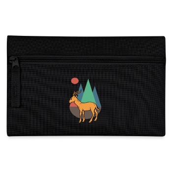 Cute Antelope Colorful - Pencil Case - black - Front