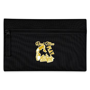Real Men Play Parkour - Pencil Case - black - Front