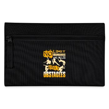 Parkour No Limit Boundaries And Rules - Pencil Case - black - Front