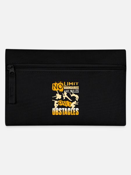 Parkour No Limit Boundaries And Rules - Pencil Case - black