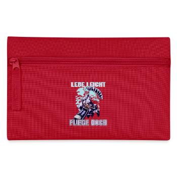 Vivre léger, voler haut - Le dicton du parapente - Trousse - rouge - Devant