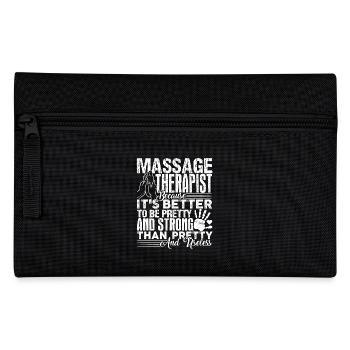 Massage Therapist Strong Massage Therapist - Pencil Case - black - Front