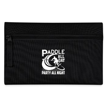 Paddleboarding All Day Party All Night - Pencil Case - black - Front