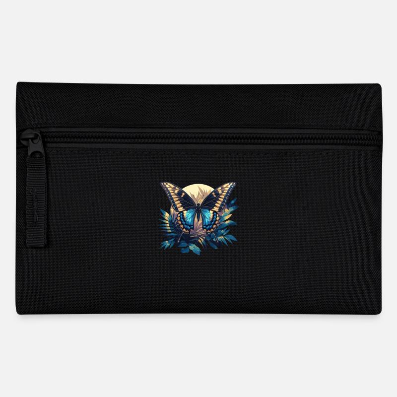 papillon papillons papillon papillon - Trousse - noir