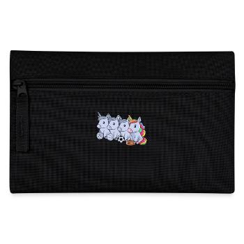 Sport Rugby Fußballer Einhorn Fußball - Federtasche - Schwarz - Vorne