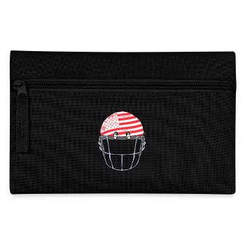Rugby Drapeau Américain Casque Football - Trousse - noir - Devant