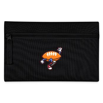 Rugby Footballer Touchdown Football - Pencil Case - black - Front