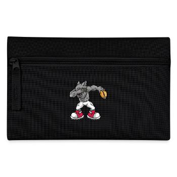 Rugby Fußballer Werwolf Fußball - Federtasche - Schwarz - Vorne