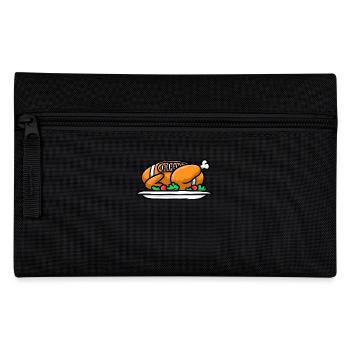 Rugby Fußballer Thanksgiving Fußball - Federtasche - Schwarz - Vorne