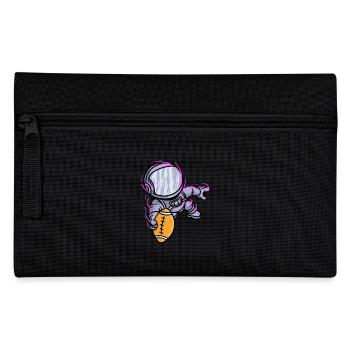 Rugby Fußballer Astronaut Fußball - Federtasche - Schwarz - Vorne