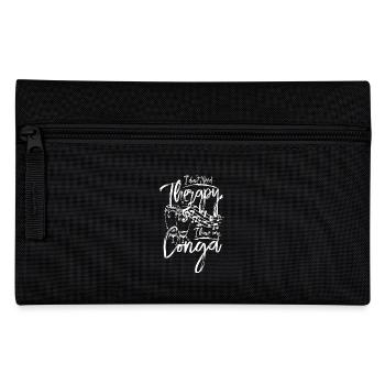 I don't need therapy I have my conga - Federtasche - Schwarz - Vorne