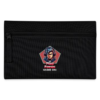 Gamer Zocken Play Focus – Game On! - Federtasche - Schwarz - Vorne