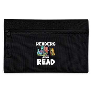 Readers Will Read Books Bookworm Passion - Pencil Case - black - Front